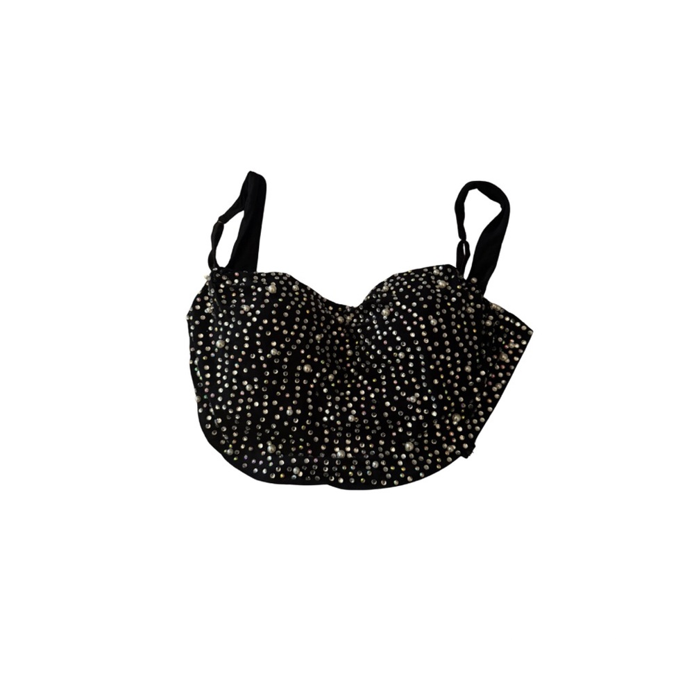 Windsor Black Bedazzled Top